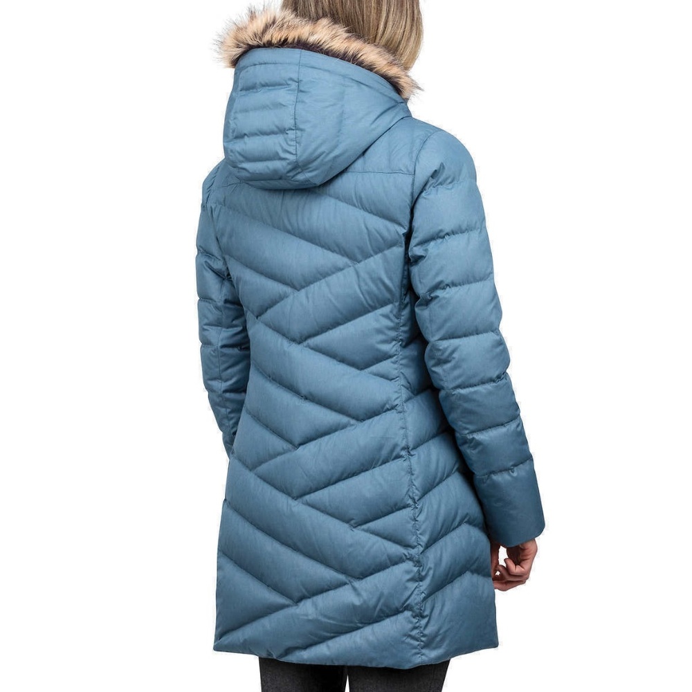 Marmot Women Varma Long Quilted Hooded Down Jacket - Picture 3 of 9